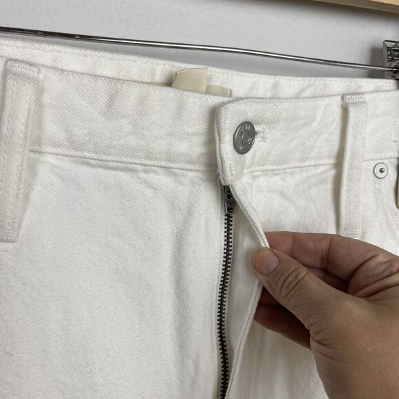 Madewell Shorts Women’s Size 33W Relaxed Denim White Cut Off NWT MSRP $78 - Picture 7 of 14